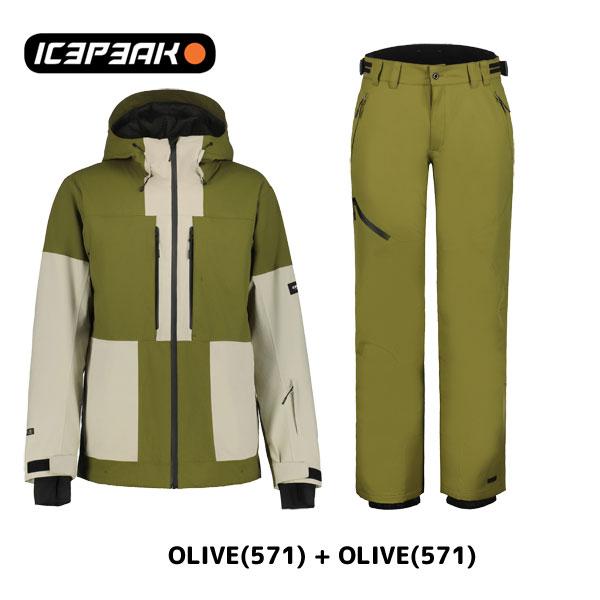 スキーウェア上下セット（ゴーグル付き　） アイスピーク icepeak メンズ スキーウェア 上下セット CASTRES MEN +