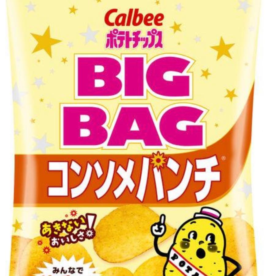 カルビーポテトチップス ビッグバッグ152g のり塩とコンソメパンチ 1袋