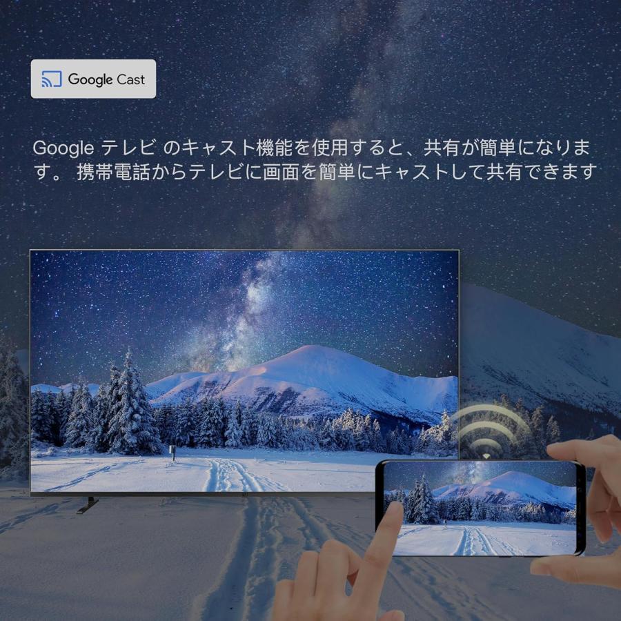 FPD チューナーレステレビ 55V型 4K Google TV ネット動画対応 FPD チューナーレステレビ 55V型 4K Google TV ネット動画対応