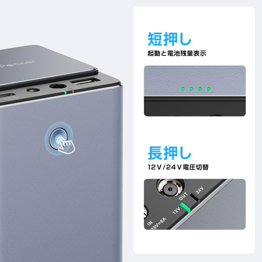 LaserPeckerパワーパックプラス モバイルバッテリー 23550mAh/181Wh 大