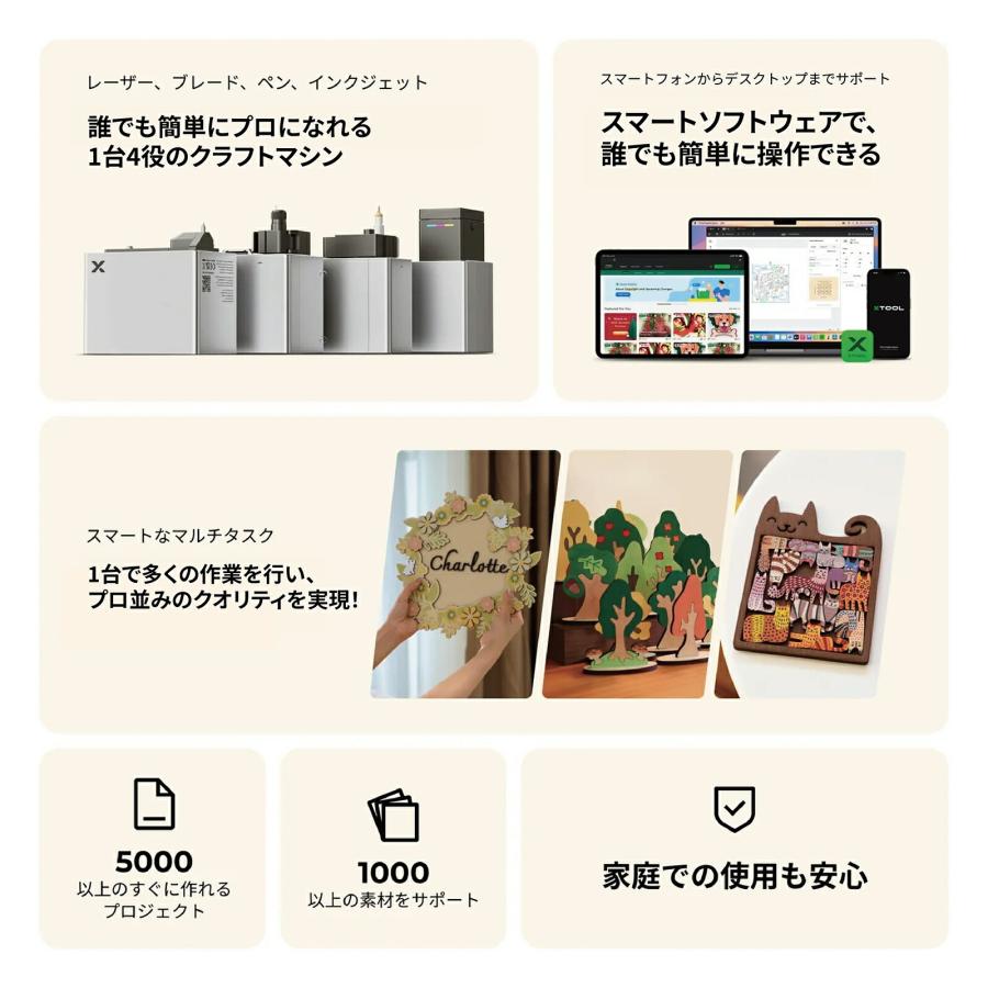 Xtool M1 Ultra 20W インクモジュール&専用ペン付き Amazon.com: xTool M1 Ultra Laser Engraving Machine, 4-in-1