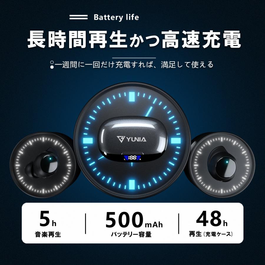 ワイヤレスイヤホン bluetooth5.4 iPhone ブルートゥース イヤホン 超軽量 片耳 両耳 AACに対応 HiFi 高音質 防水 日本語説明書 ios android 最新型 |  | 04