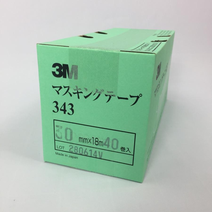 ３Ｍ 343 マスキングテープ 30mmX18ｍ 10パック 1箱 割引も実施中
