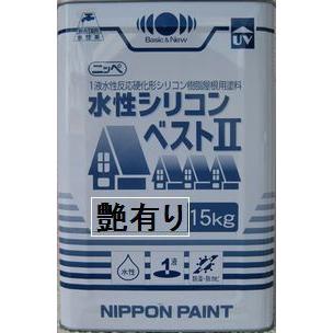 ニッペ　水性シリコンベスト2　艶有　日本ペイント　各色　屋根　15Kg缶　１液　水性　シリコン