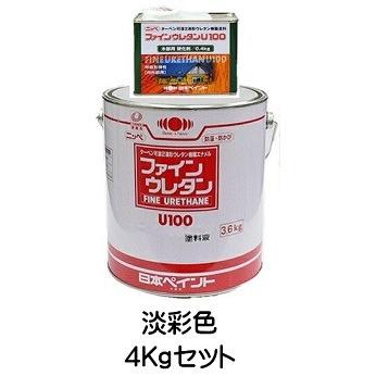 ニッペ 木部用ファインウレタンU100 日本塗料工業会淡彩色（主剤＋  