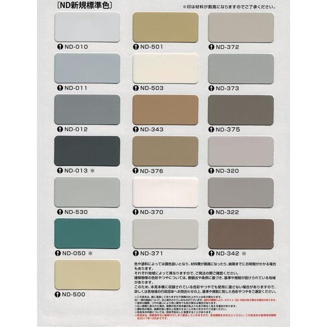 ニッペ 1液ファインフッソUV 標準色 ND色（淡彩） 艶有り