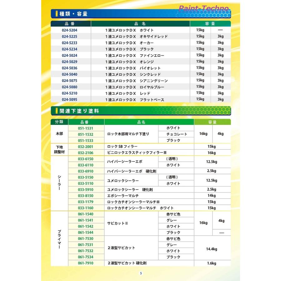ロックペイント 1液ユメロックDX 濃彩 15kg 屋外 木部 塗料