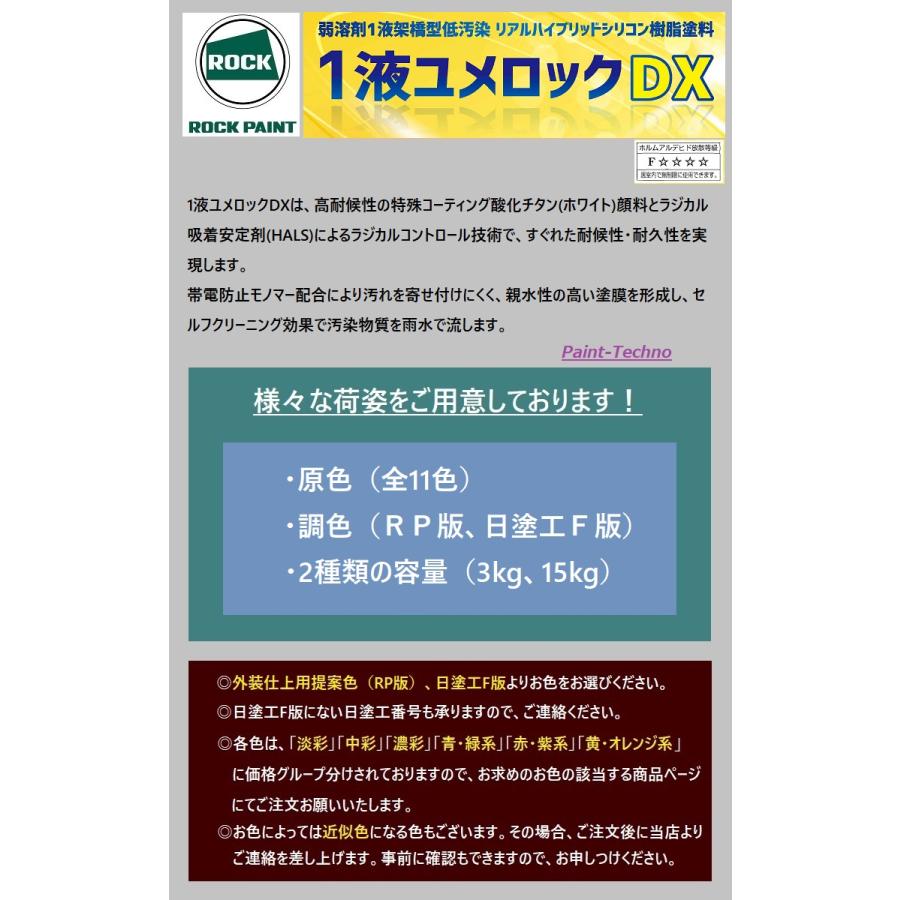 ロックペイント　ユメロックDX  濃彩レッド　15kg 商品詳細 有限会社ペイントテクノ