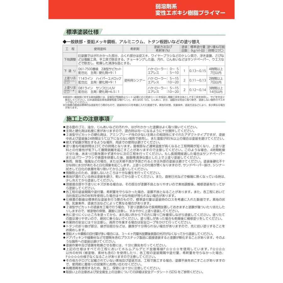 2液型 サビカット 16kgセット さび止め 防錆 エポキシ プライマー