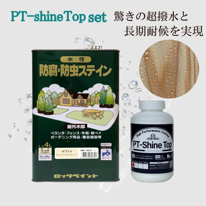 水性ナフタデコールとPT-Shine Topのセット品 4L＋1kg 全14色 シャイン