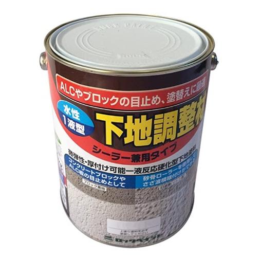 下地調整材 4KG ホワイト(H32-2105) 【ロックペイント】 : ペイント 