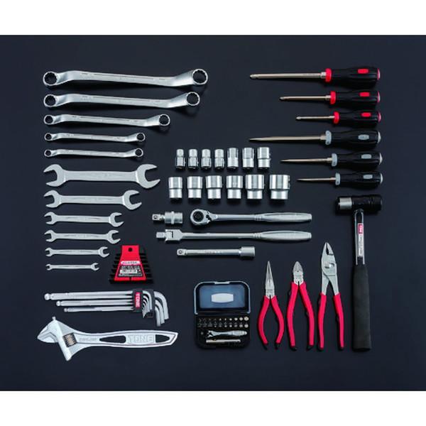 TONE 整備用工具セット ツールセット （レッド仕様） 間口433