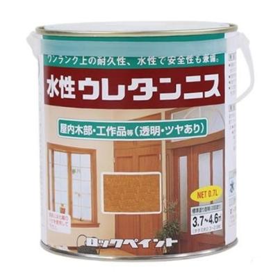 水性ウレタンニス 0.7L 各色 【ロックペイント】 : PAINT AND TOOL