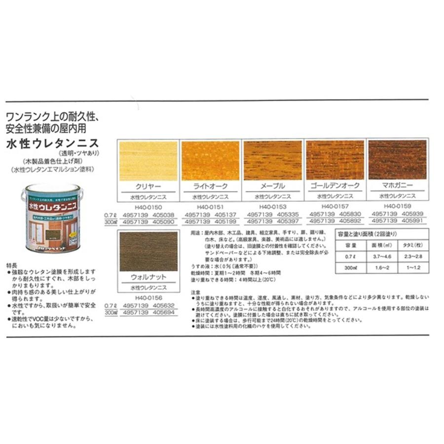 水性ウレタンニス 0.7L 各色 【ロックペイント】 : PAINT AND TOOL