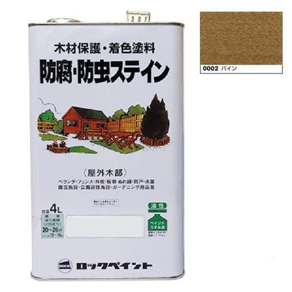 ナフタデコール 防腐・防虫ステイン 4L パイン(H85-0002) 【ロック 