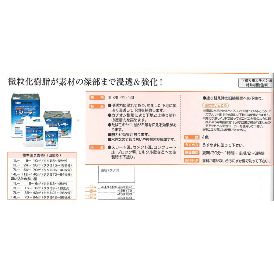 強浸透性水性シーラー 14L【アサヒペン】 : PAINT AND TOOL - 通販