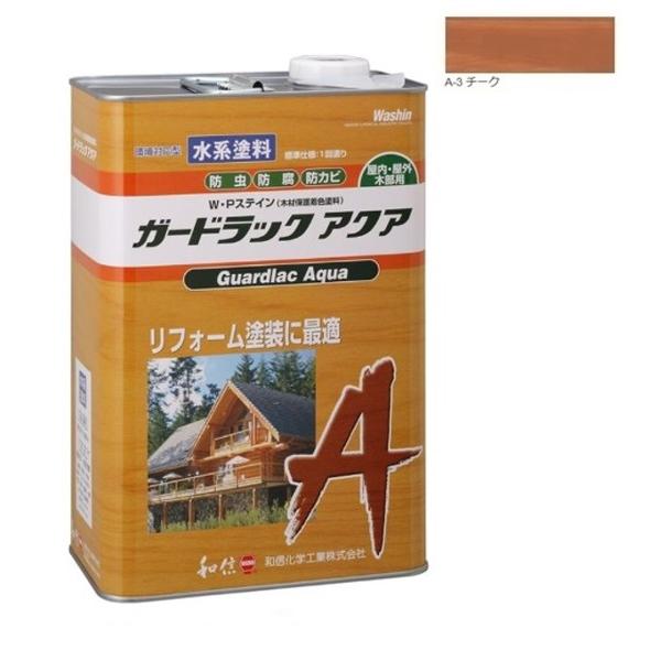 ガードラックアクア W・Pステイン チーク A-3 3.5K缶 【和信化学工業 