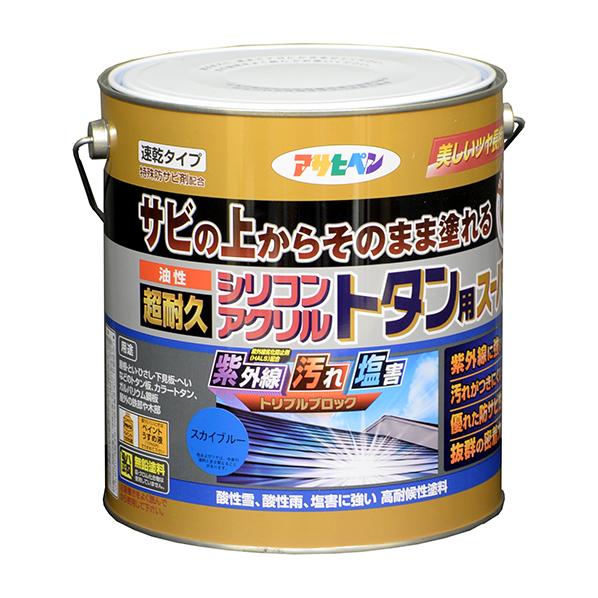油性 超耐久シリコンアクリルトタン用スーパー スカイブルー 3kg