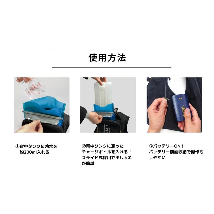 水冷服 ICWベストプロXセット 脇下冷却仕様 フリーサイズ 6046040000