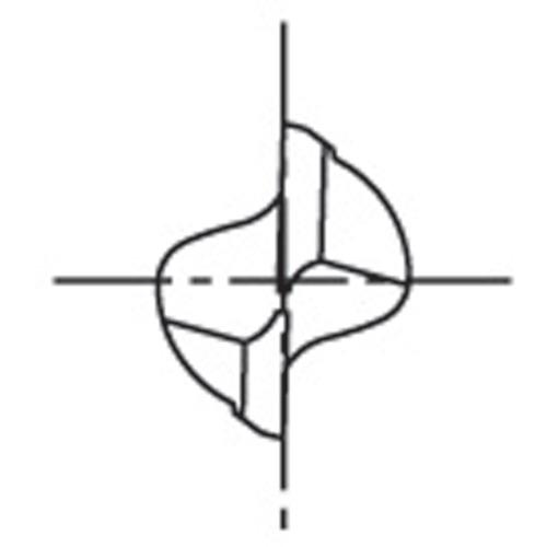 OSG ハイスエンドミル TIN 2刃ショート 6（EX-TIN-EDS-6）631