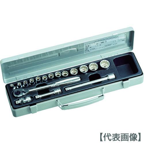 TONE ソケットレンチセット 差込角9．5mm 17点セット 6角