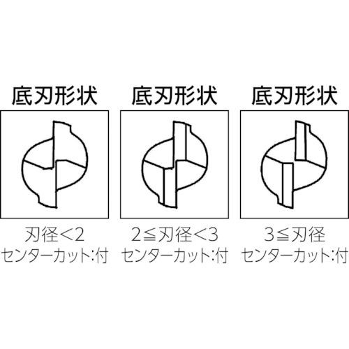 ユニオンツール 超硬エンドミル スクエア φ1．3×刃長4（C-CES2013