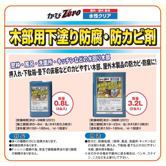 木部用下塗り防腐・防カビ剤 3.2L 2缶セット 【吉田製油所