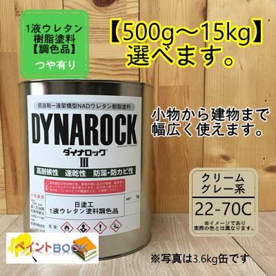 日塗工 22-70C】マンセル 2.5Y7/1.5 1液型ウレタン塗料【容量