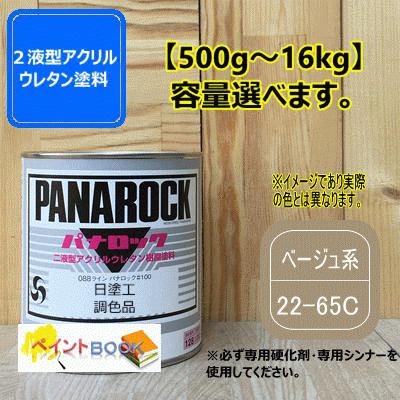 日塗工 22-65C】ベージュ系 マンセル 2.5Y6.5/1.5 パナロック 2液型 