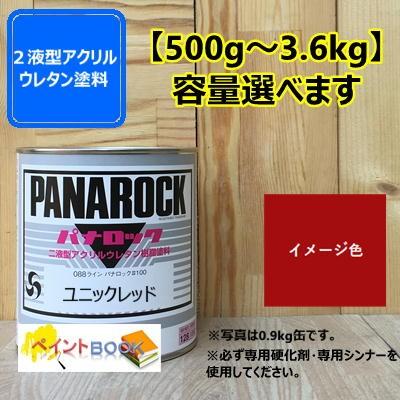 ユニックレッド】パナロック 500g〜選べます 2液型ウレタン塗料 UNIC