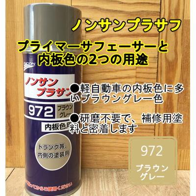 ノンサンプラサフ 972 ブラウングレー 4ml ユニコン スプレー 内板色 サフェーサー サンディング不要 塗料 石原ケミカル Is 972 ペイントbook 通販 Yahoo ショッピング
