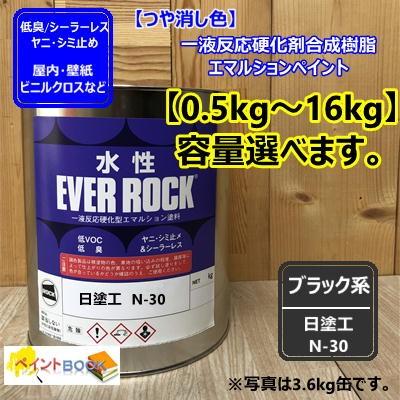 水性塗料 【つや消し 日塗工 N-30】 マンセル N3 DIY 建物 壁紙 ビニル