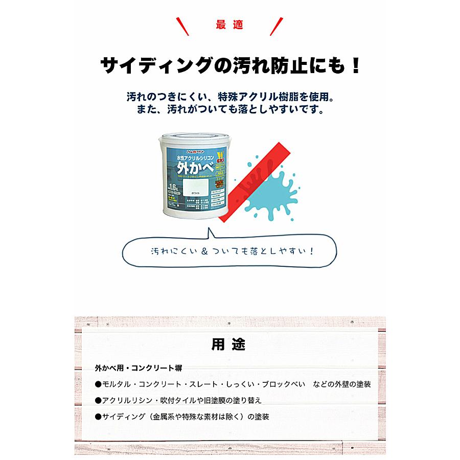 絶妙なデザイン 水性アクリルシリコン外かべ用塗料 14L オフホワイト アトムハウスペイント 塗料 ペンキ DIY bbs.org.vn