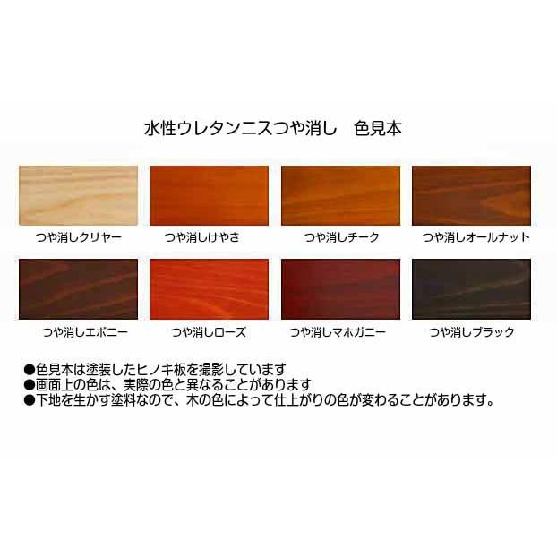 和信ペイント 水性ウレタンニス つや消しオールナット 300ml