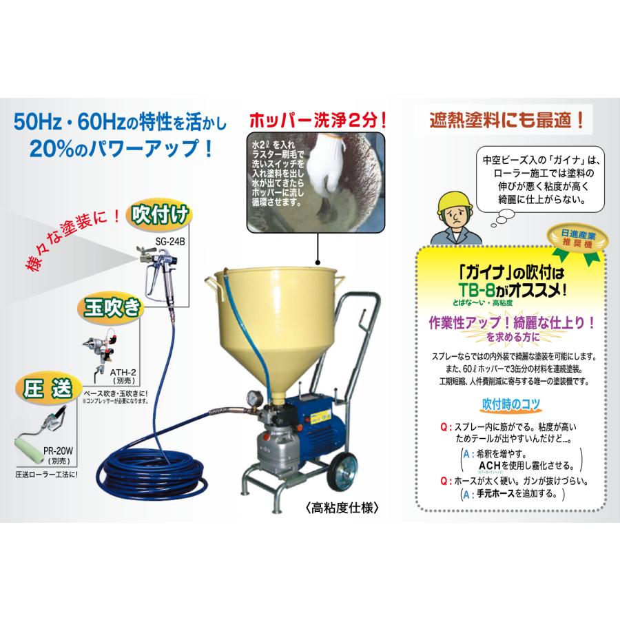 精和産業 低圧エアレス とばな〜い TB-8 各種 : PAINT WEB SHOPPERS