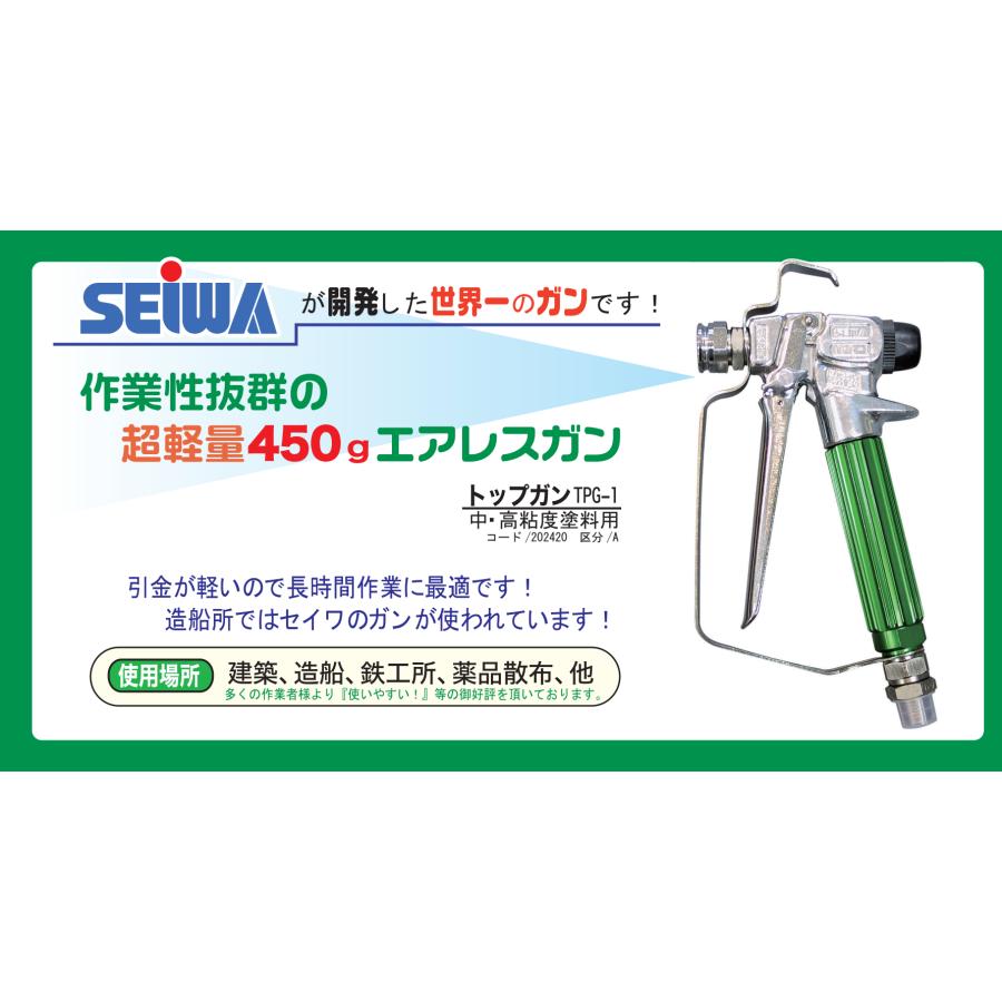 精和産業 エアレスガン TPG-1 : PAINT WEB SHOPPERS - 通販 - Yahoo