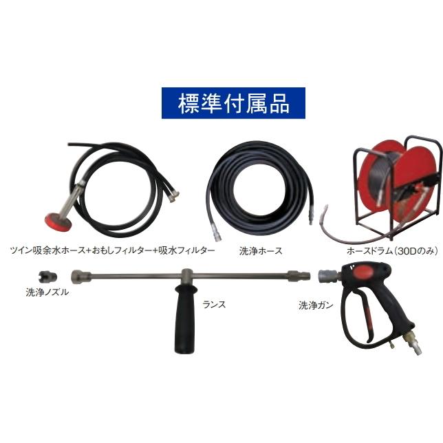 フルテック高圧洗浄機、延長ホース、ガンセット