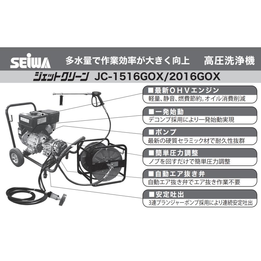 精和産業 ジェットクリーン JC-1516GOX 本体のみ / 標準セット 各種の画像