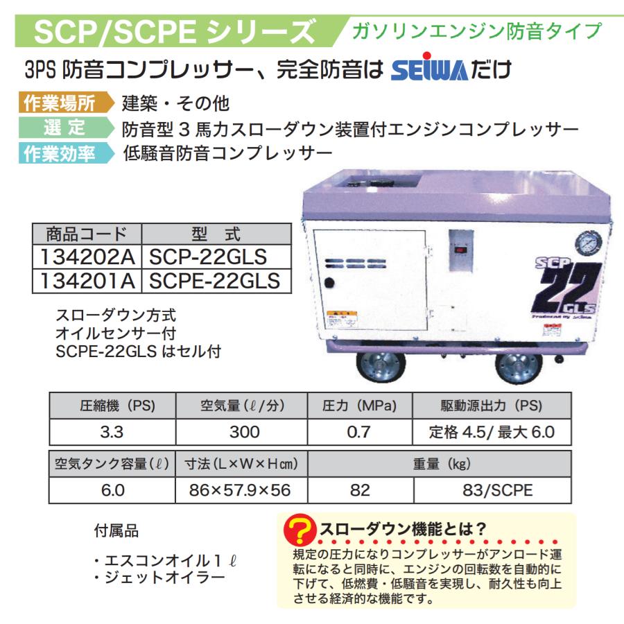 精和産業 防音型コンプレッサー SCP-22GLS / SCPE-22GLS 各種 : PAINT 