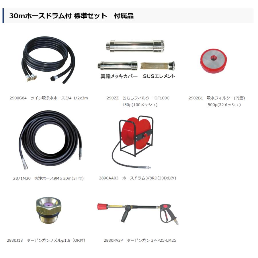 フルテック 高圧洗浄機 JQ820G 本体のみ / 標準セット 各種の画像