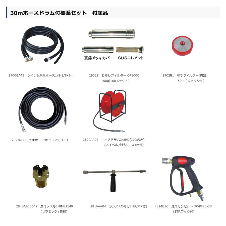フルテック 高圧洗浄機 JD1513G 本体のみ / 標準セット 各種の画像