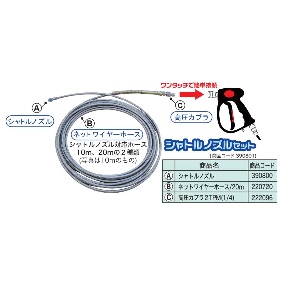 精和産業 洗管ノズル シャトルノズルのみ / シャトルノズルセット 各種