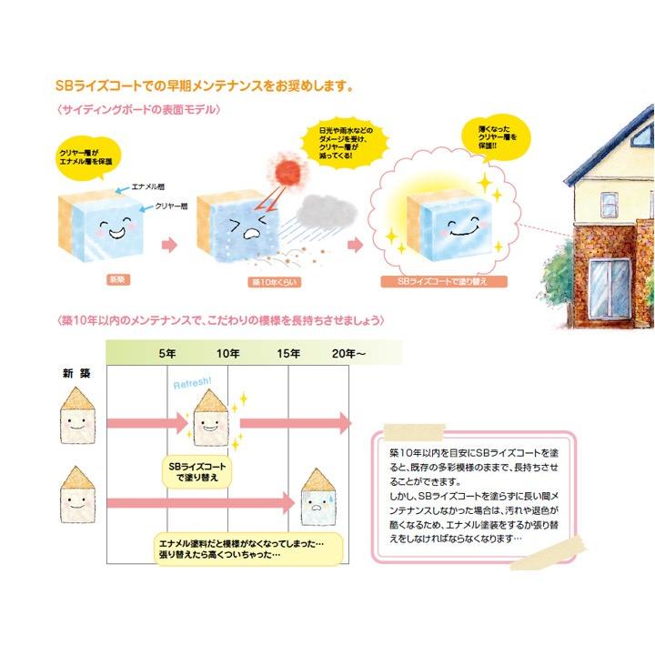 SBライズコート スマイル 3分艶クリヤー 15kgセット （大日本塗料 