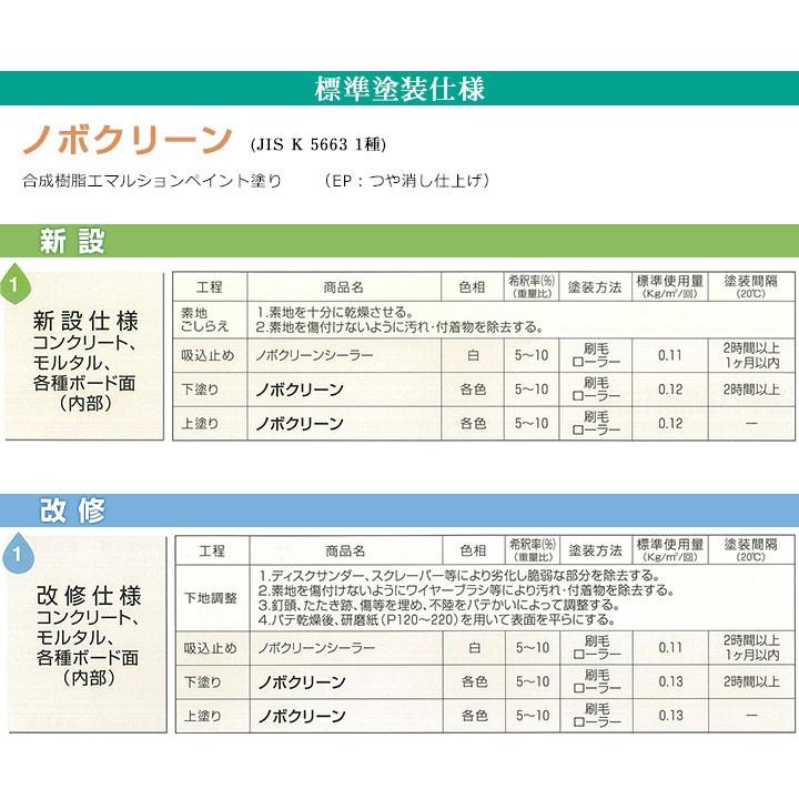 ノボクリーン　原色 黒　16kg　（調色用/水性/室内用/ゼロVOC塗料/大日本塗料）｜paintjoy｜05