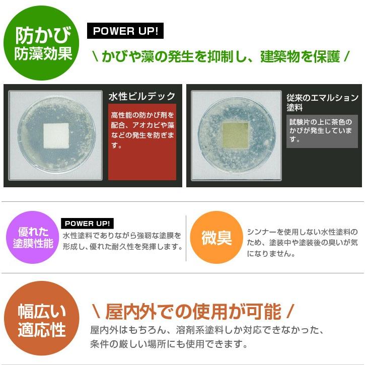 期間限定P10倍】 水性ビルデック 3分つや 白 4kg （大日本塗料/水性