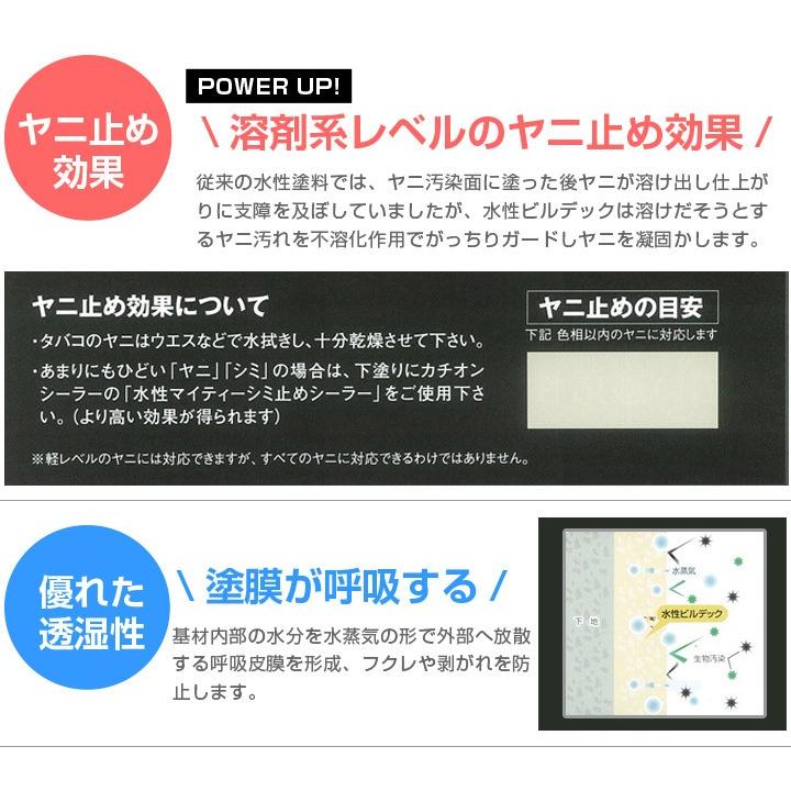 水性ビルデック　3分つや　淡彩色　4kg (大日本塗料/水性/アクリル/かべ/室内/防カビ/ペンキ)｜paintjoy｜03