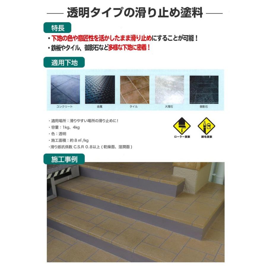 グリップペイントneo 透明 4kgセット シンロイヒ 溶剤2液 ノンスリップクリヤー塗料 Ke 187 2 ペイントジョイyahoo 店 通販 Yahoo ショッピング