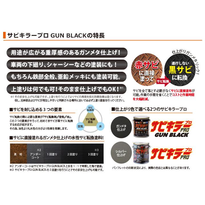 BONUS+5%】 サビキラーPRO GUN BLACK 200g ＜ガンブラック＞ 水性錆