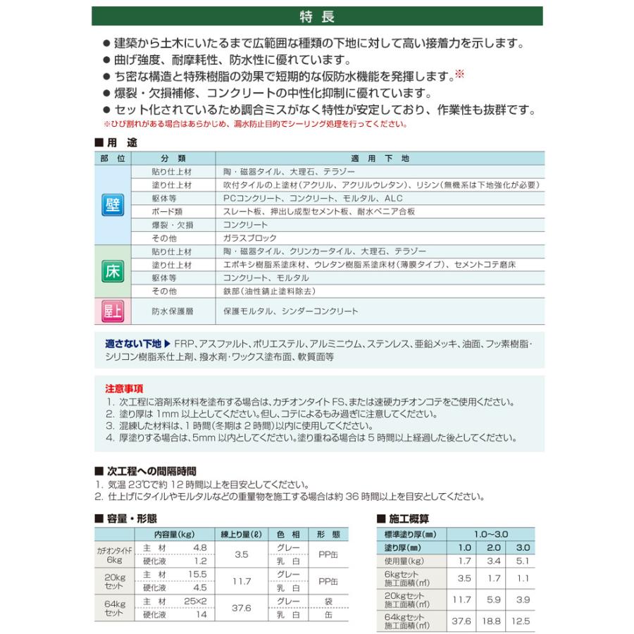 カチオンタイト　F　（コテ用）　64kgセット　（ヤブ原産業）