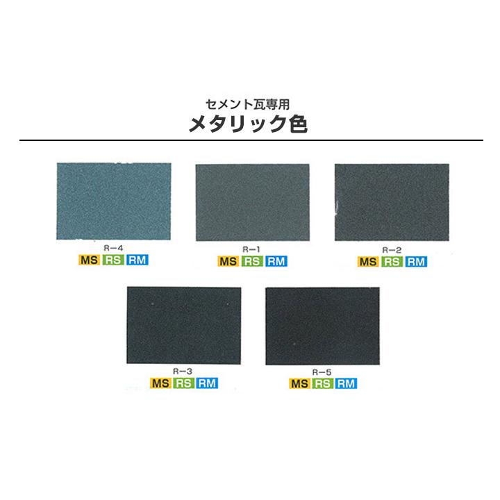BONUS+5%】 ルーフマイルドU メタリック色 16kgセット （弱溶剤2液